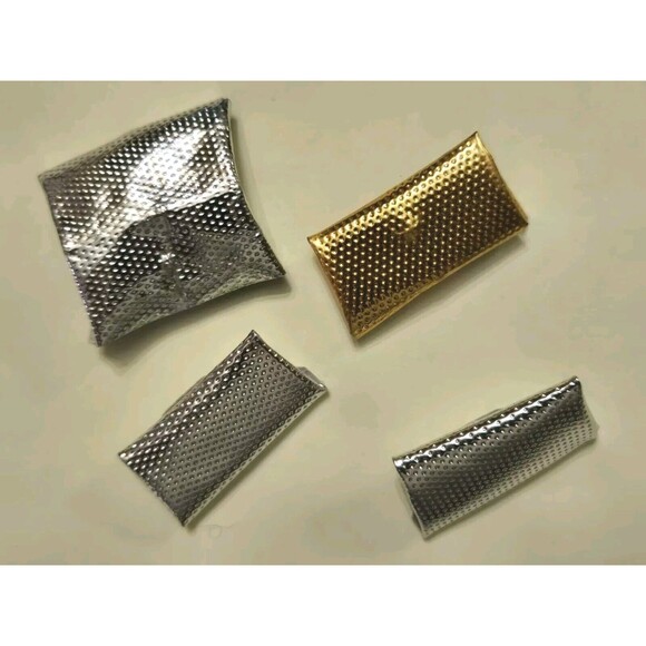 Vintage Fashion Doll Barbie 80s/90s Lot 4- 1 Gold & 3 Silver Dimple Purses Bags - Picture 3 of 3